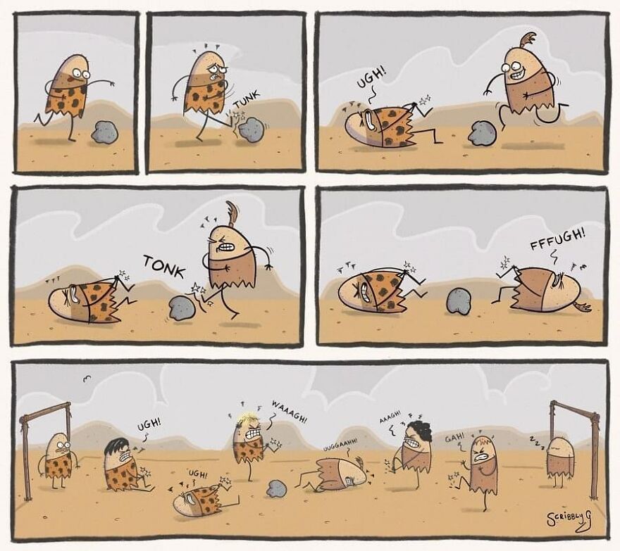 New Hilarious And Dark Comics With A Sudden Twist By Scribbly G