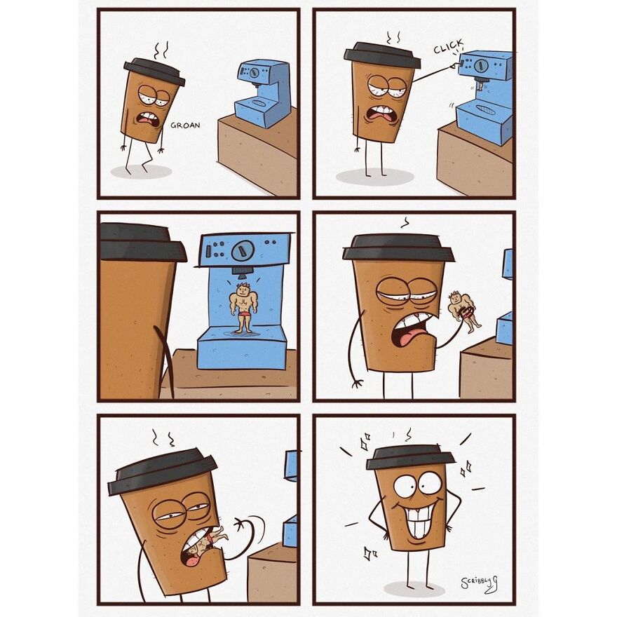 New Hilarious And Dark Comics With A Sudden Twist By Scribbly G