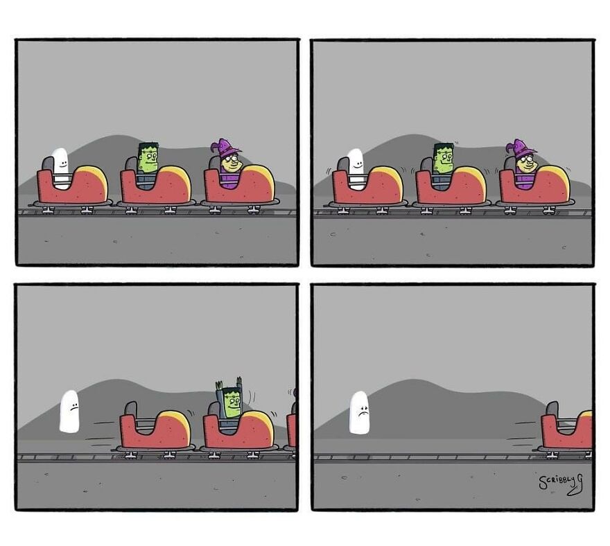 New Hilarious And Dark Comics With A Sudden Twist By Scribbly G