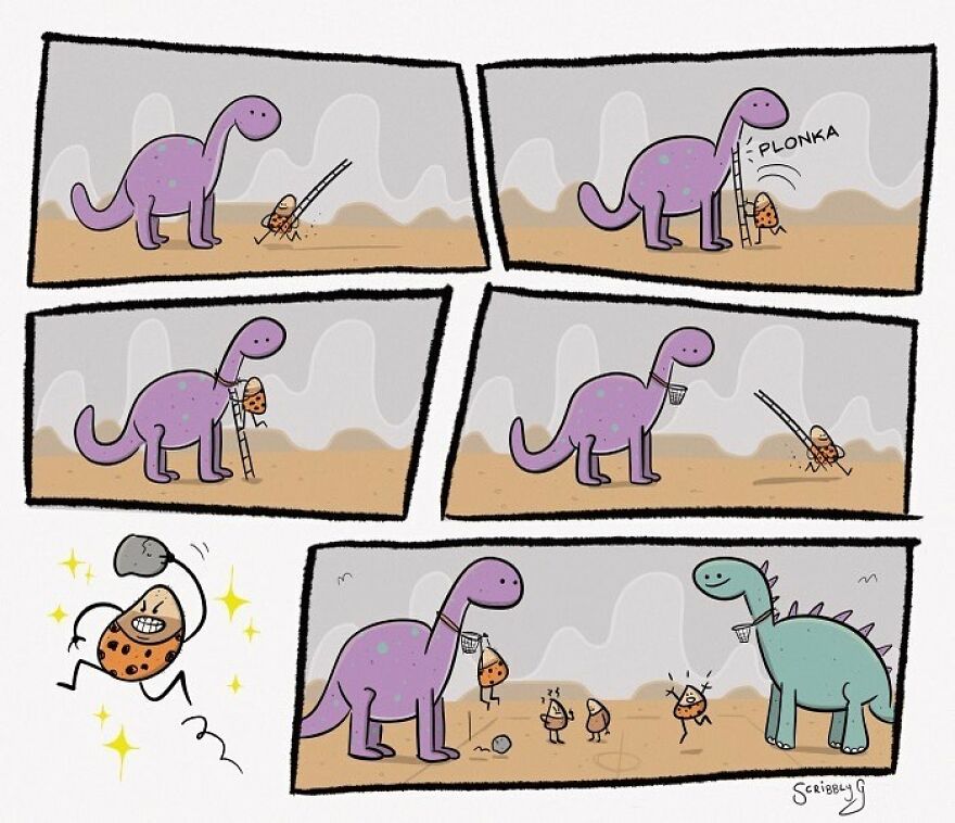 New Hilarious And Dark Comics With A Sudden Twist By Scribbly G