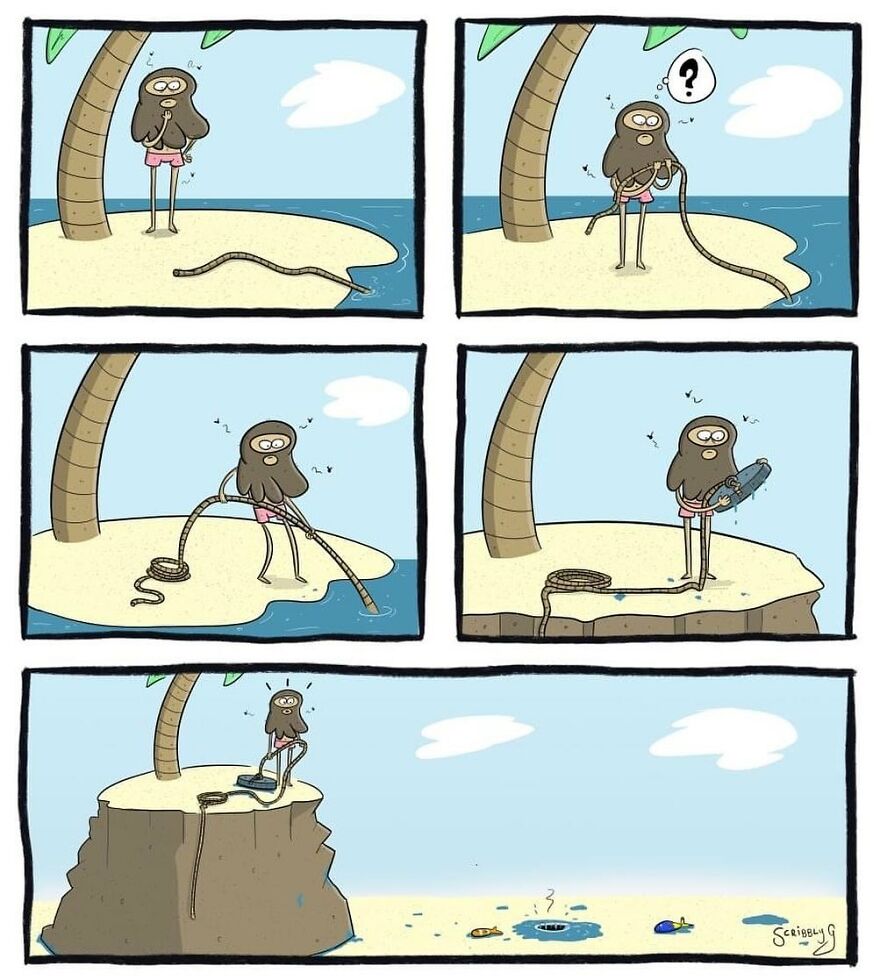 New Hilarious And Dark Comics With A Sudden Twist By Scribbly G