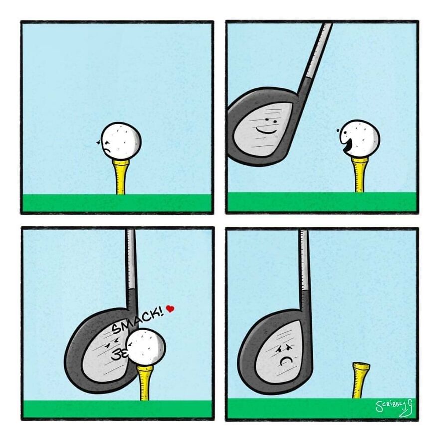 New Hilarious And Dark Comics With A Sudden Twist By Scribbly G