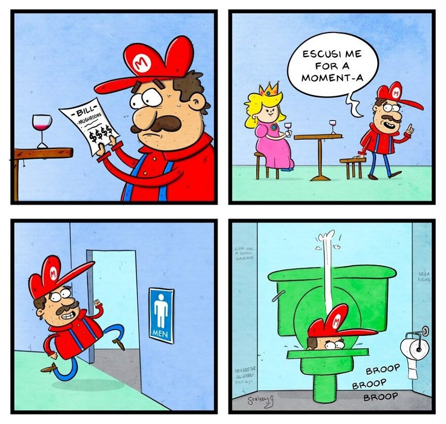 New Hilarious And Dark Comics With A Sudden Twist By Scribbly G