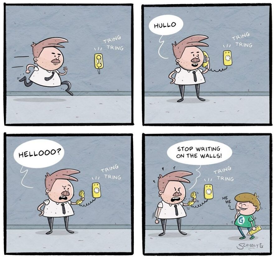 New Hilarious And Dark Comics With A Sudden Twist By Scribbly G