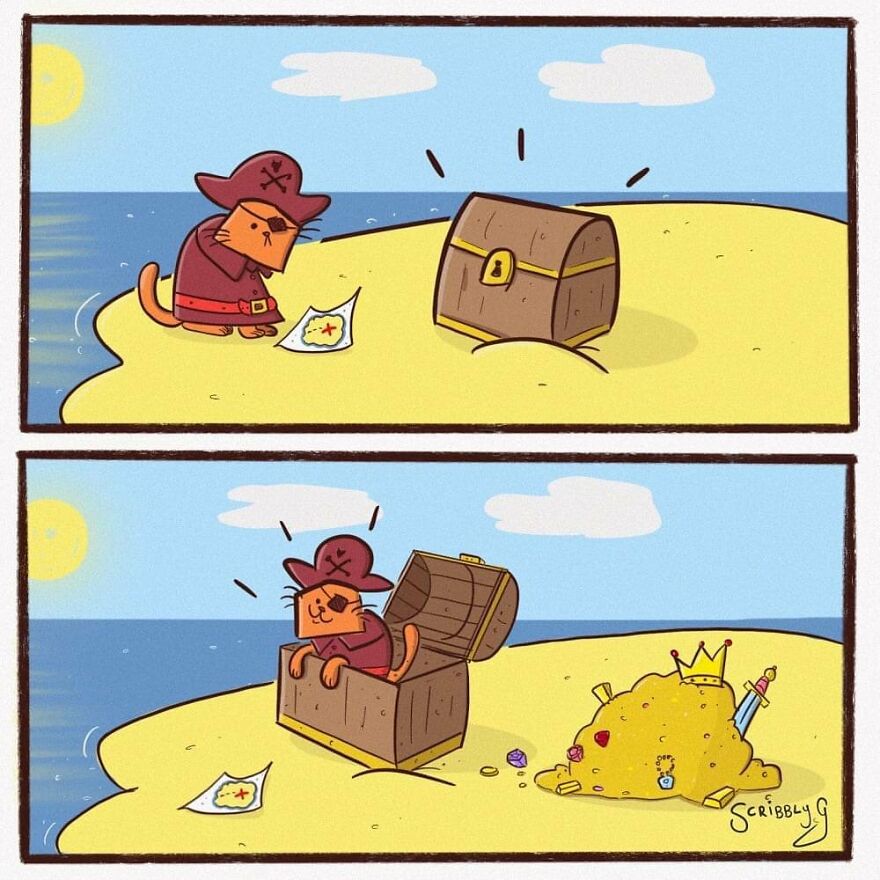 New Hilarious And Dark Comics With A Sudden Twist By Scribbly G