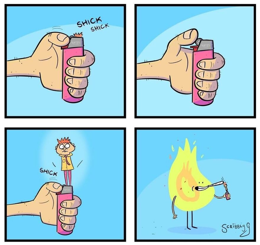 New Hilarious And Dark Comics With A Sudden Twist By Scribbly G