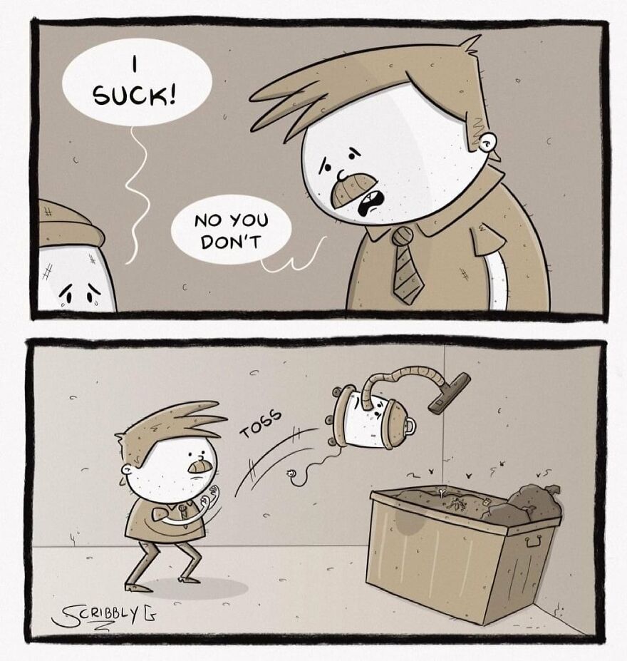 New Hilarious And Dark Comics With A Sudden Twist By Scribbly G