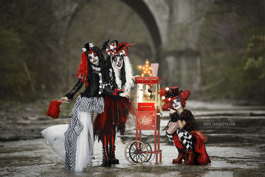 Dark Carnival Themed Photoshoot By Tara Mapes Of Enchanted Eye Creations