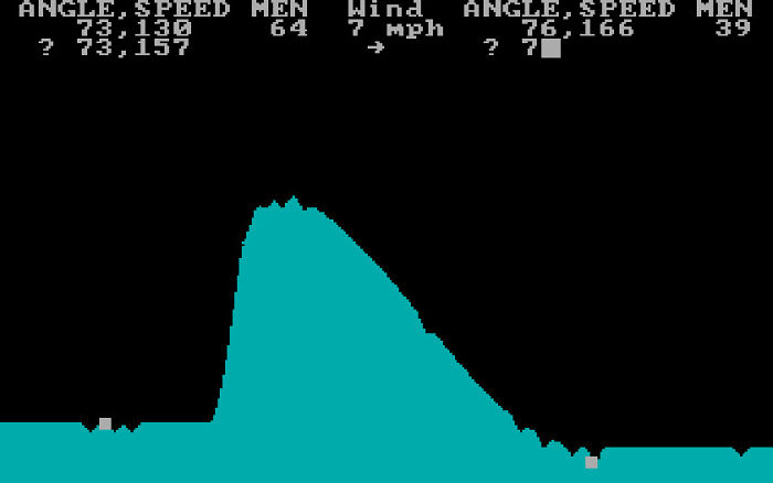 Time To Show My Age....... Artillery Game For Dos
