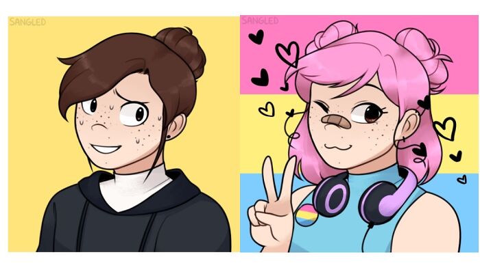 My Hair Used To Be Pink But I Died It Back 🥲