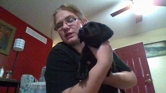 Molly, ^weeks Old. Major Piranha. Bites Everything In Sight. Will Eat Toes If Not Careful.