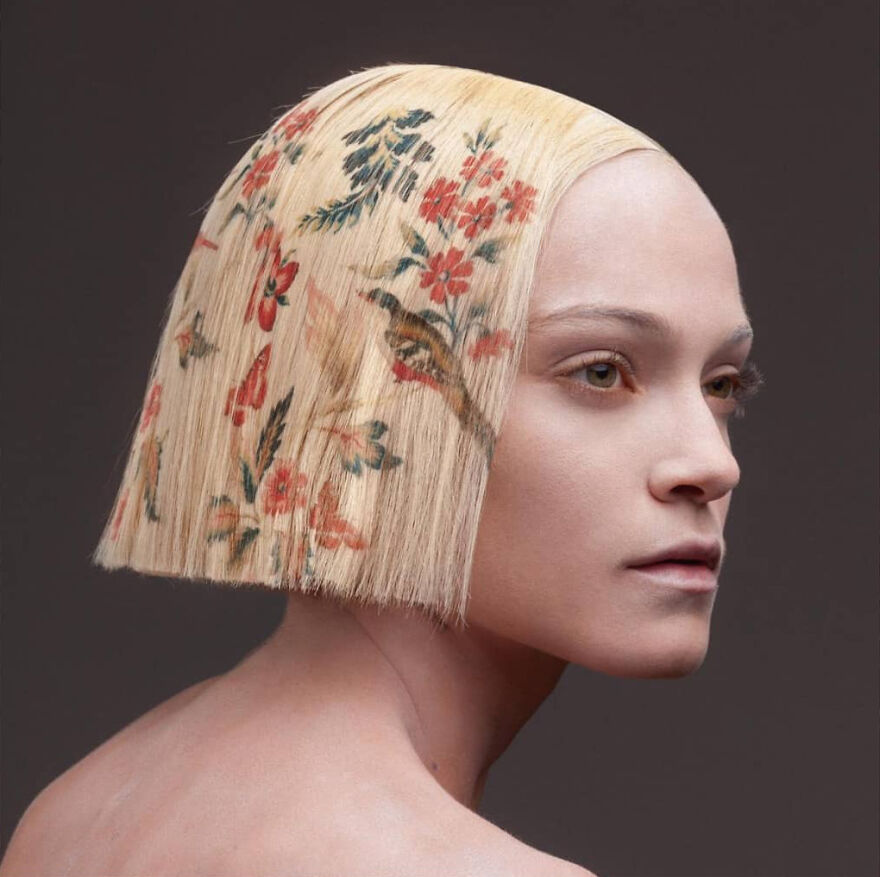 Instead Of Dyeing Hair, This Hairdresser Prints On It; Here Is His Beautiful "La Favorite" Collection