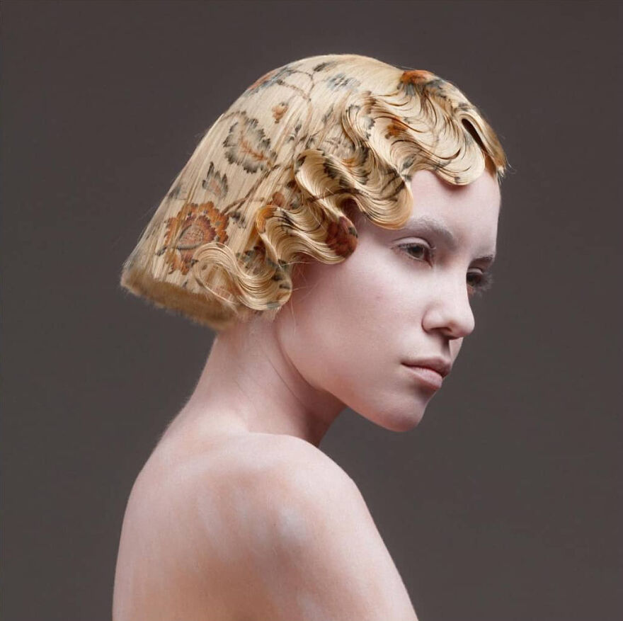 Instead Of Dyeing Hair, This Hairdresser Prints On It; Here Is His Beautiful "La Favorite" Collection