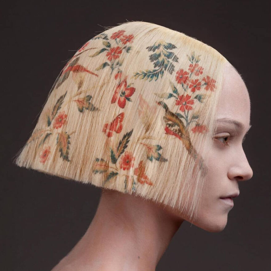 Instead Of Dyeing Hair, This Hairdresser Prints On It; Here Is His Beautiful "La Favorite" Collection