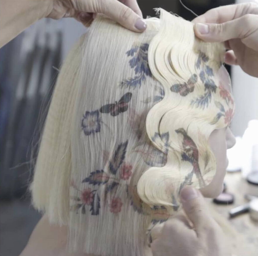 Instead Of Dyeing Hair, This Hairdresser Prints On It; Here Is His Beautiful "La Favorite" Collection