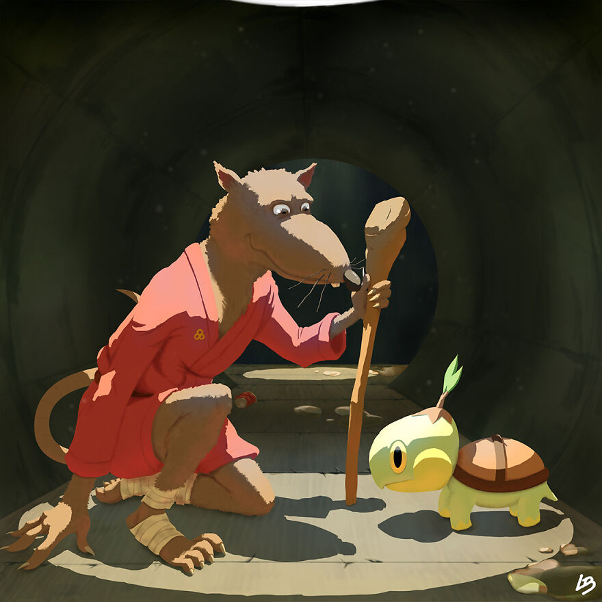 Master Splinter And Turtwig