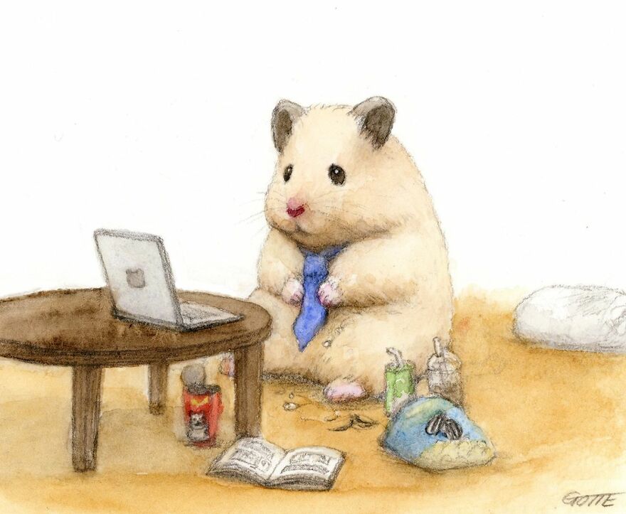 This Adorable Hamster Lives A Human Existence (New Pics)