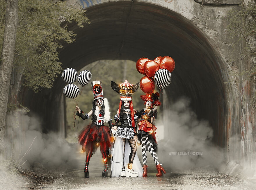 Dark Carnival Themed Photoshoot By Tara Mapes Of Enchanted Eye Creations