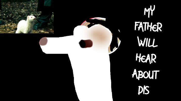 I Couldn't Get The Body Down So Just Face And What Ever That Pink Thing Is Behind Draco Ferret's Ear.. But One Of My Fav Scenes, I Have Many But Here's Just One Because I Don't Wanna Fill This Page With My Horrible Art.