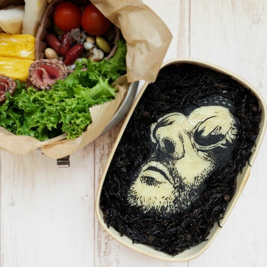 Wife Tirelessly Makes Art Every Day In Her Husband's Lunchboxes