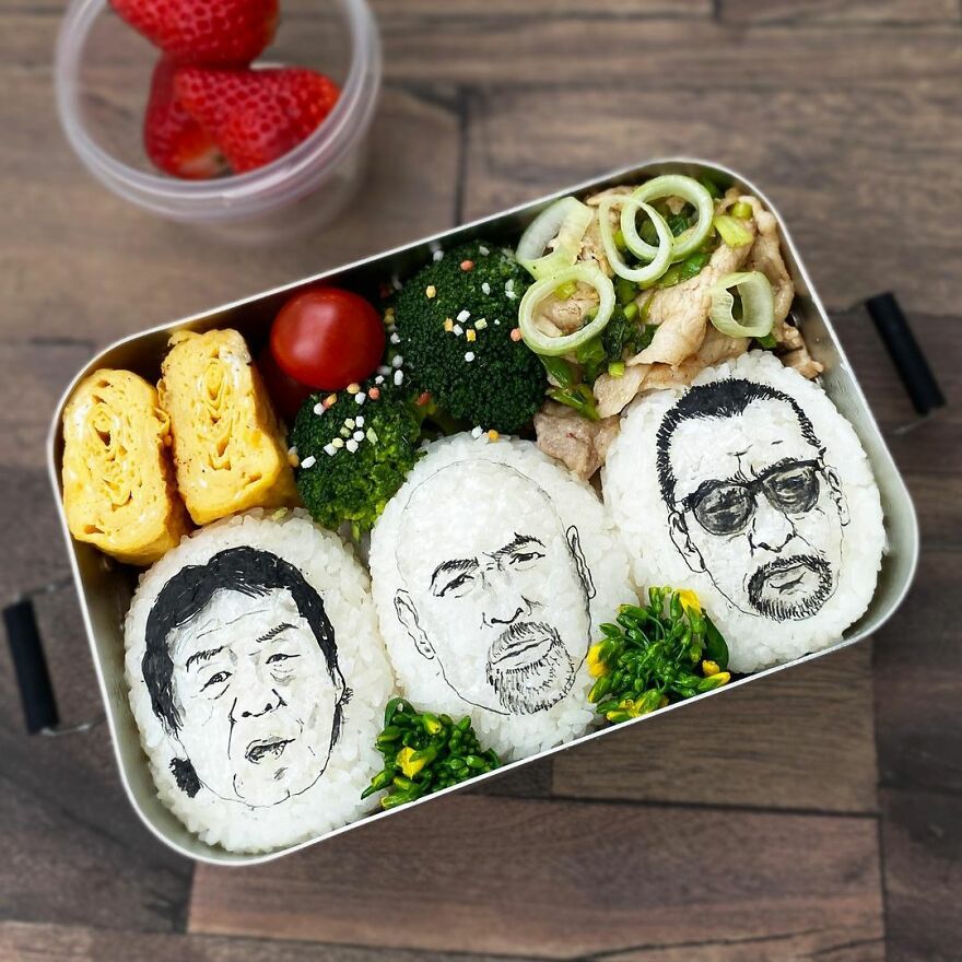 Wife Tirelessly Makes Art Every Day In Her Husband's Lunchboxes