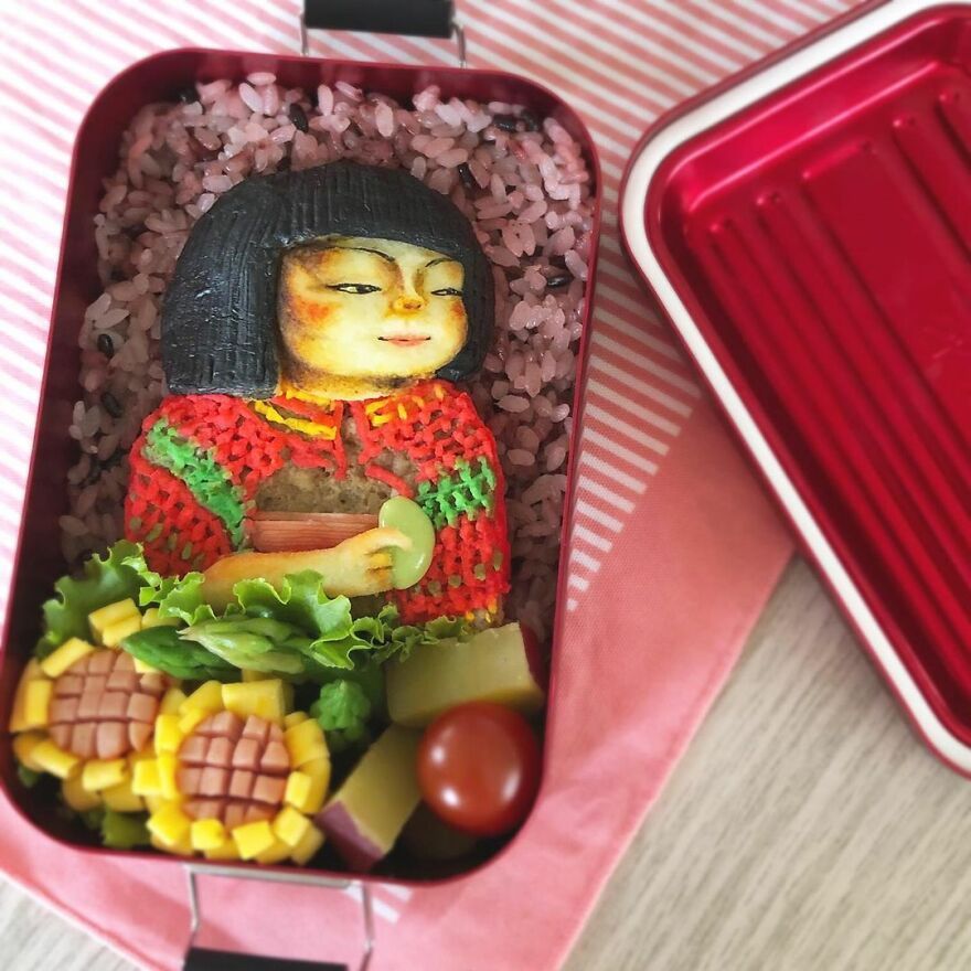 Wife Tirelessly Makes Art Every Day In Her Husband's Lunchboxes