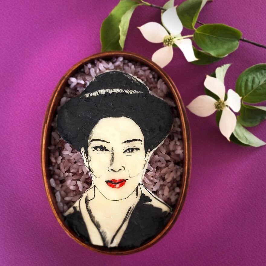 Wife Tirelessly Makes Art Every Day In Her Husband's Lunchboxes