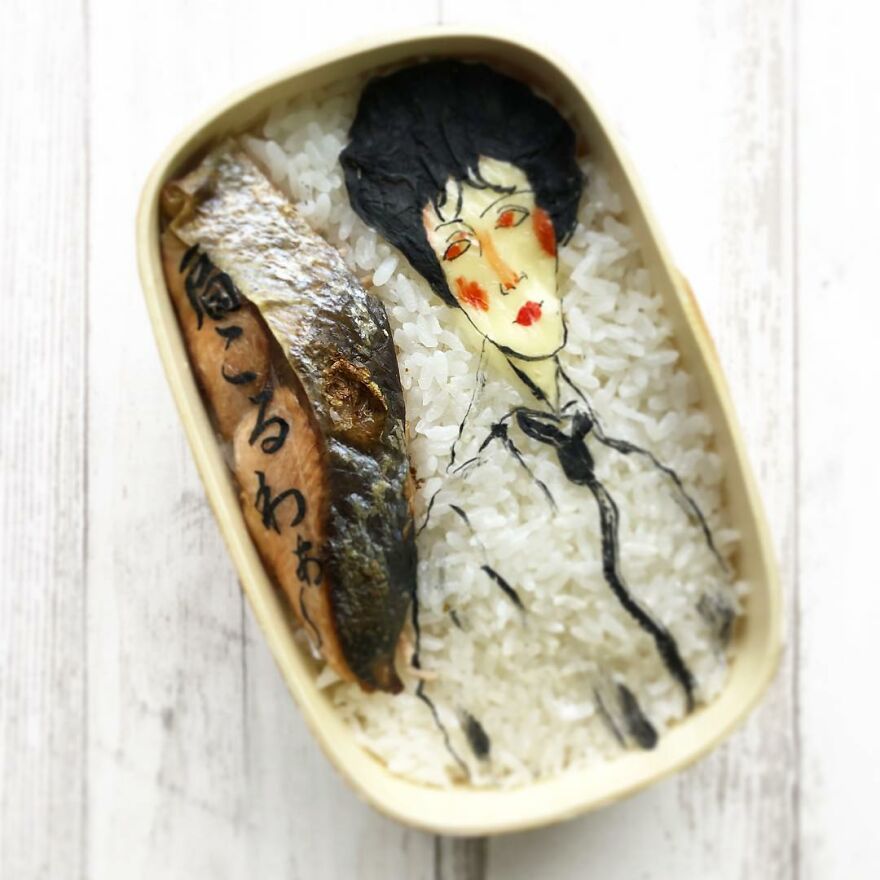 Wife Tirelessly Makes Art Every Day In Her Husband's Lunchboxes