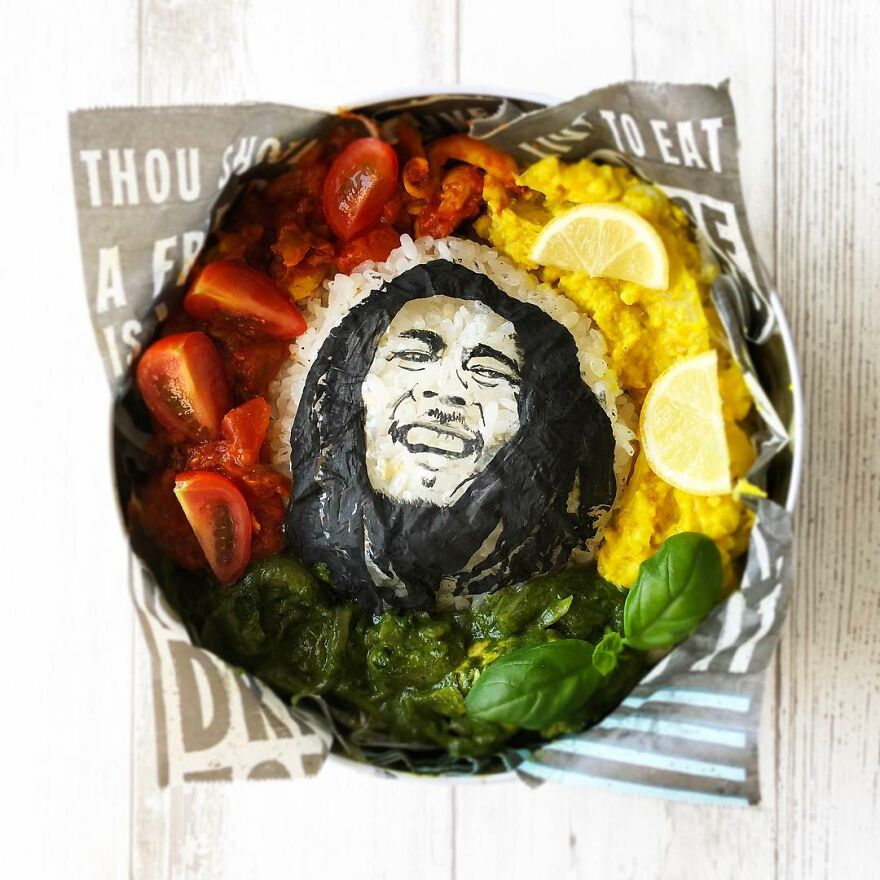 Wife Tirelessly Makes Art Every Day In Her Husband's Lunchboxes