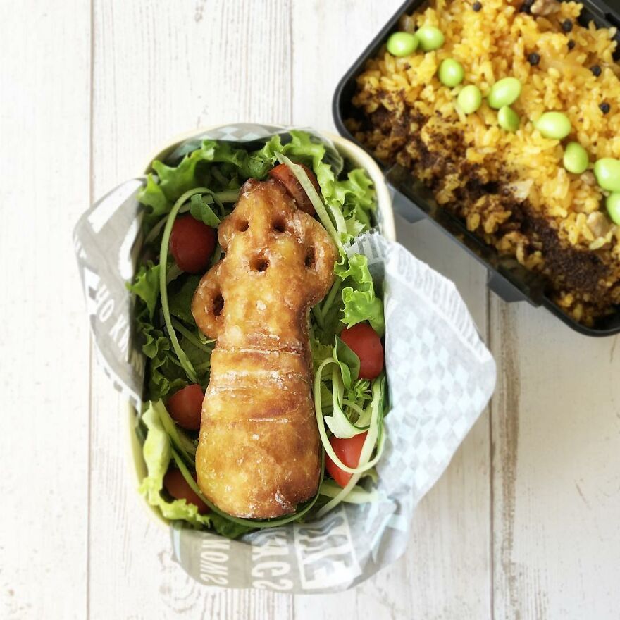 Wife Tirelessly Makes Art Every Day In Her Husband's Lunchboxes