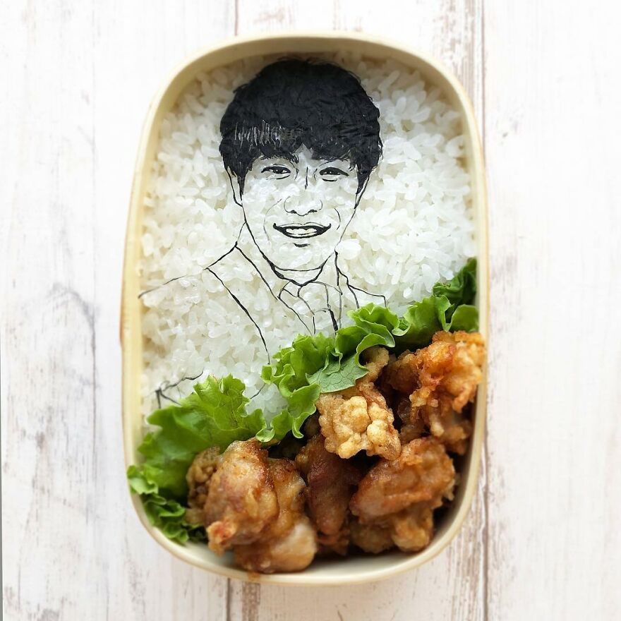 Wife Tirelessly Makes Art Every Day In Her Husband's Lunchboxes