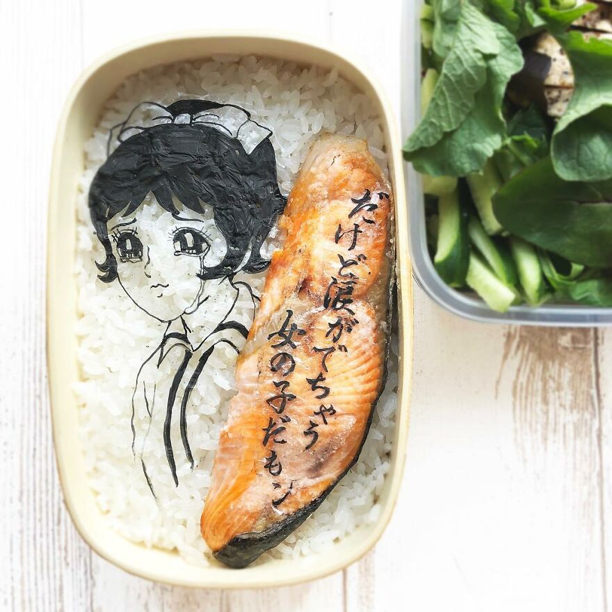 Wife Tirelessly Makes Art Every Day In Her Husband's Lunchboxes