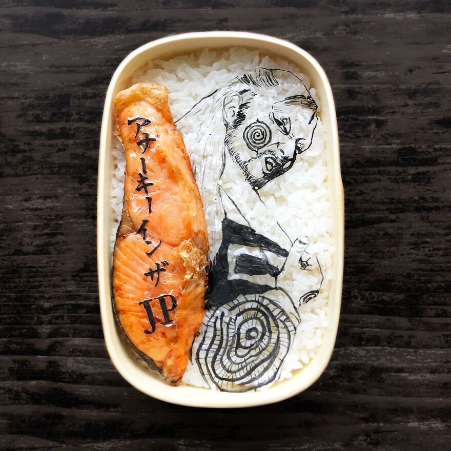 Wife Tirelessly Makes Art Every Day In Her Husband's Lunchboxes