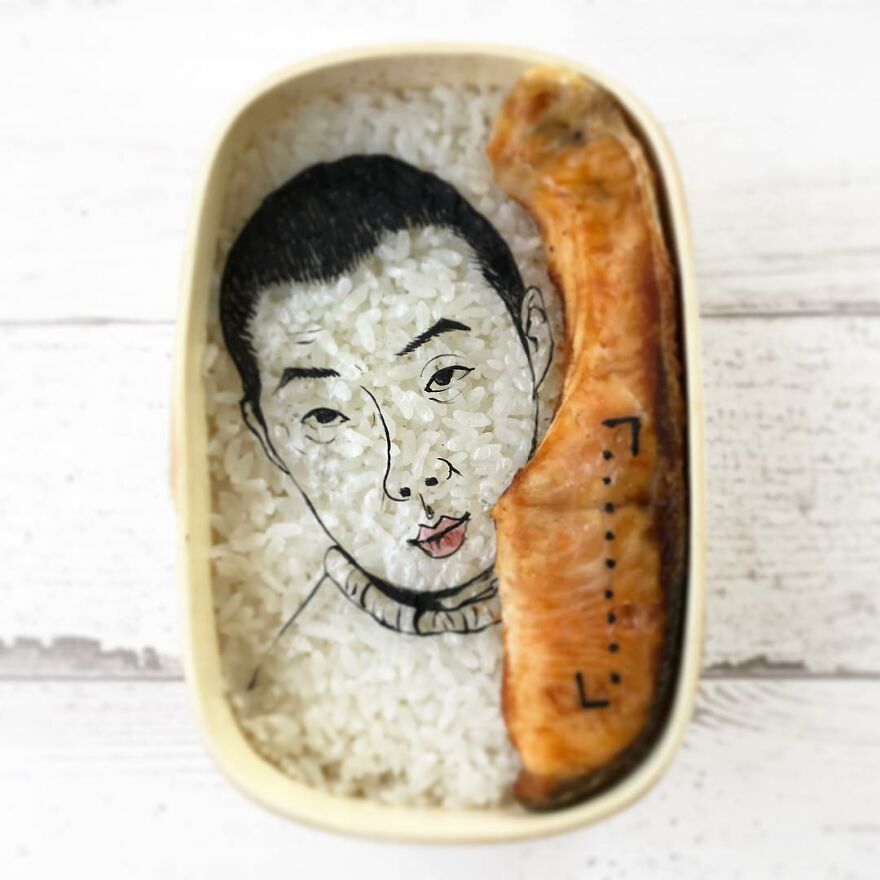 Wife Tirelessly Makes Art Every Day In Her Husband's Lunchboxes