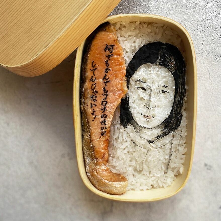 Wife Tirelessly Makes Art Every Day In Her Husband's Lunchboxes