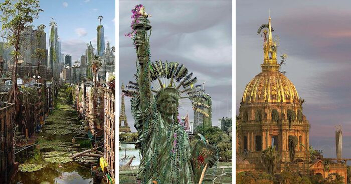 French Artist Creates Surrealistic Art That Shows What An Apocalyptic World Could Look Like (39 Pics)