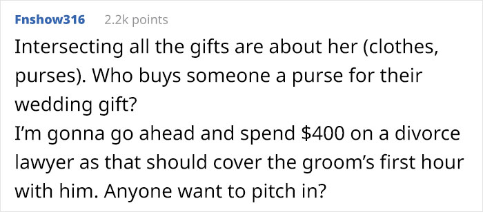 Bride Asks Guests For Gifts Worth $400, People Are Roasting Her Online Bride Asks Guests For Gifts Worth $400, People Are Roasting Her Online