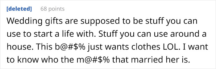 Bride Asks Guests For Gifts Worth $400, People Are Roasting Her Online Bride Asks Guests For Gifts Worth $400, People Are Roasting Her Online