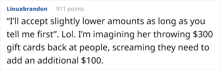 Bride Asks Guests For Gifts Worth $400, People Are Roasting Her Online Bride Asks Guests For Gifts Worth $400, People Are Roasting Her Online