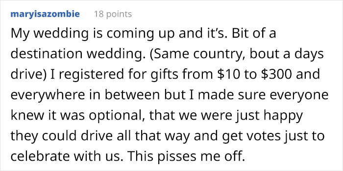 Bride Asks Guests For Gifts Worth $400, People Are Roasting Her Online