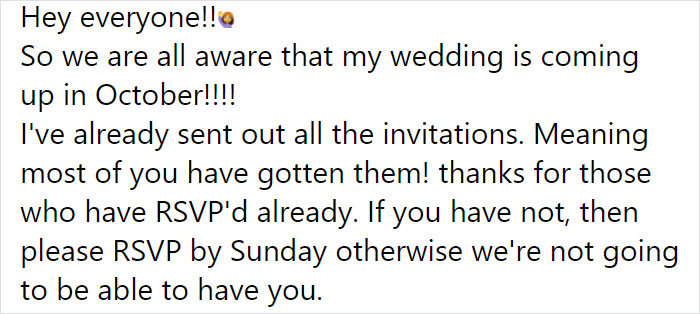 Bride Asks Guests For Gifts Worth $400, People Are Roasting Her Online Bride Asks Guests For Gifts Worth $400, People Are Roasting Her Online