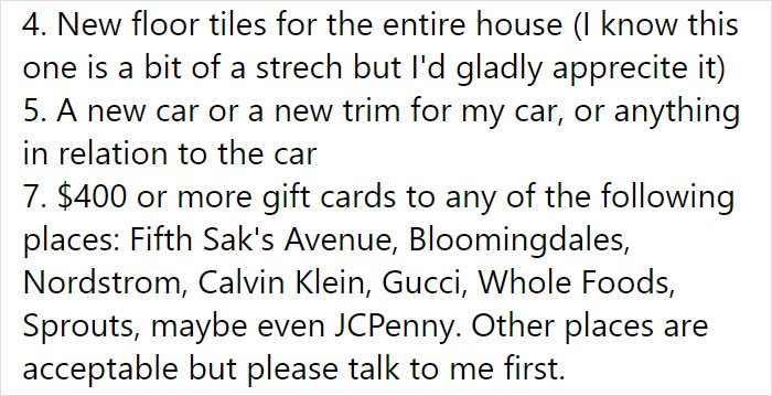 Bride Asks Guests For Gifts Worth $400, People Are Roasting Her Online