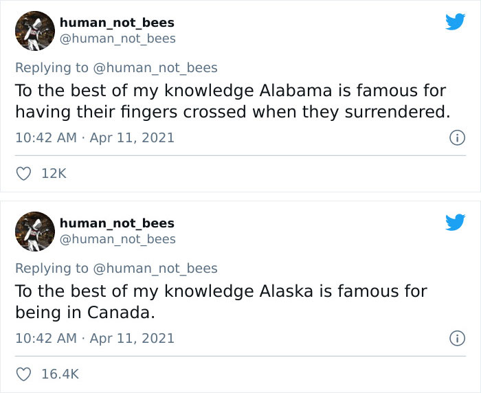 People Are Cracking Up Over This Thread Where A British Person Lists 50 American States And What They're Famous For