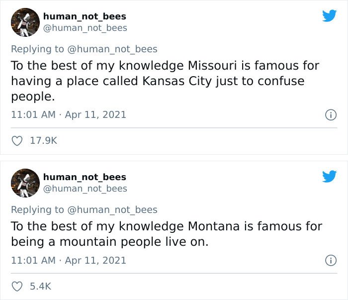 People Are Cracking Up Over This Thread Where A British Person Lists 50 American States And What They're Famous For