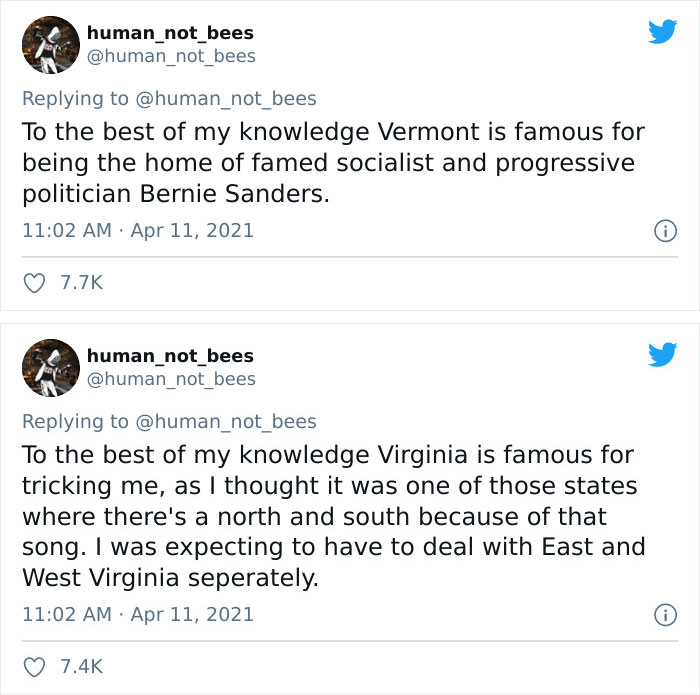 People Are Cracking Up Over This Thread Where A British Person Lists 50 American States And What They're Famous For