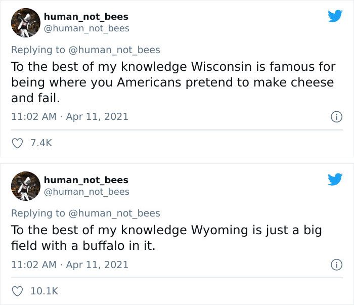 People Are Cracking Up Over This Thread Where A British Person Lists 50 American States And What They're Famous For