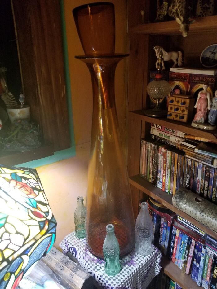 Here's My Baby, Though. Blenko Glass 1940s Hand Blown. Freebie, They Thought It Was Ugly