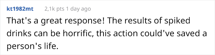 People Are Applauding How This Bar Dealt With Someone Spiking A Woman's Drink People Are Applauding How This Bar Dealt With Someone Spiking A Woman's Drink