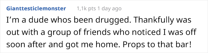 People Are Applauding How This Bar Dealt With Someone Spiking A Woman's Drink People Are Applauding How This Bar Dealt With Someone Spiking A Woman's Drink