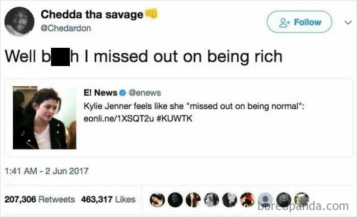 Well Let’s Swap Bank Accounts... Mines “Normally” Negative